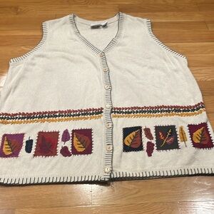 C.S.t sports women’s plus size fall sweater vest size 3X .